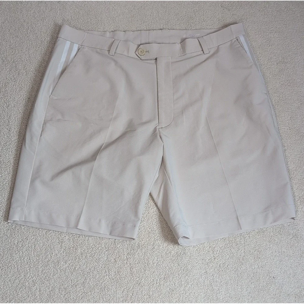 G/FORE Maverick Golf Shorts Mens 36 Khaki Performance Golf Stretch Chino